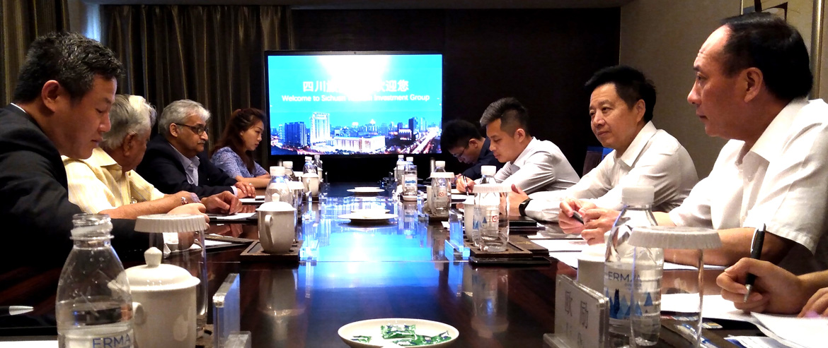 集团党委副书记、副董事长、总经理杨川会见印度靛蓝集团执行董事卡皮尔·巴蒂亚先生一行